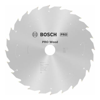 Bosch Kreissägeblatt Standard for Wood für Akkusägen 254x2.2/1.6x30, 24 Zähne