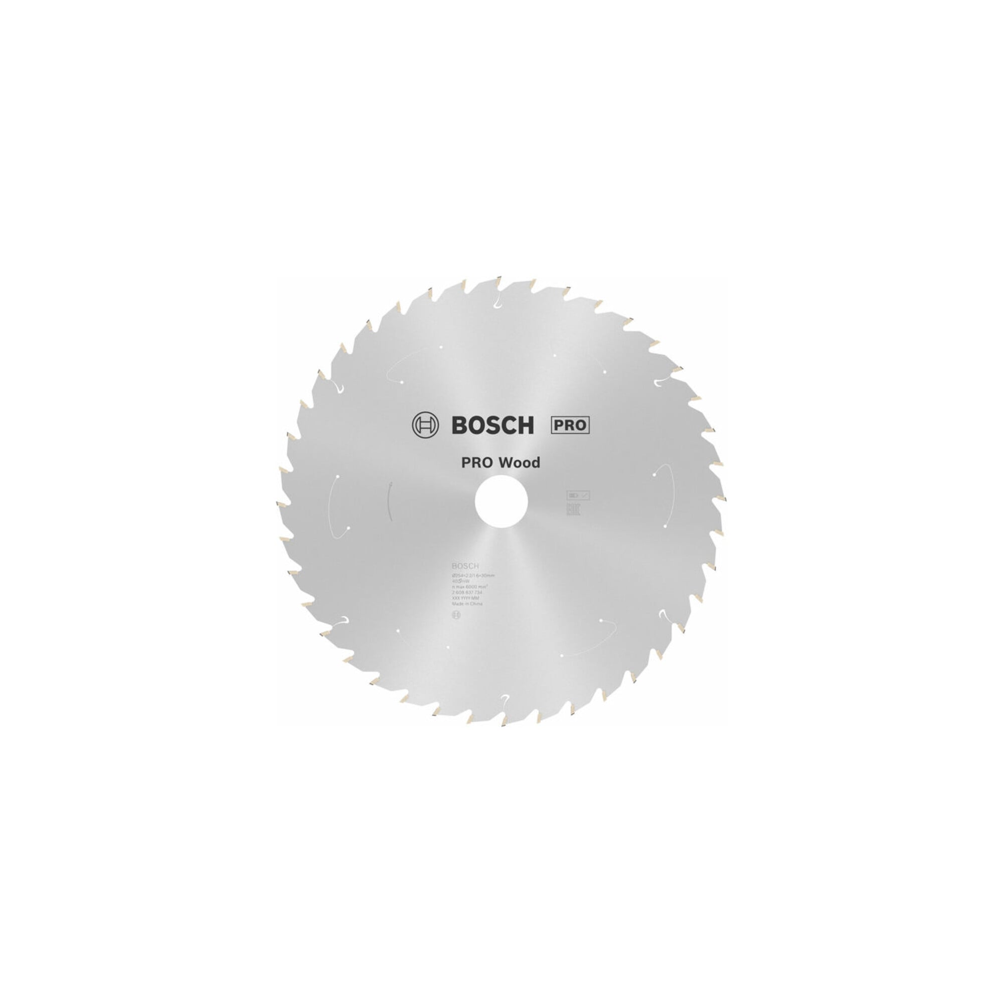 Bosch Kreissägeblatt Standard for Wood für Akkusägen 254x2.2/1.6x30, 40 Zähne