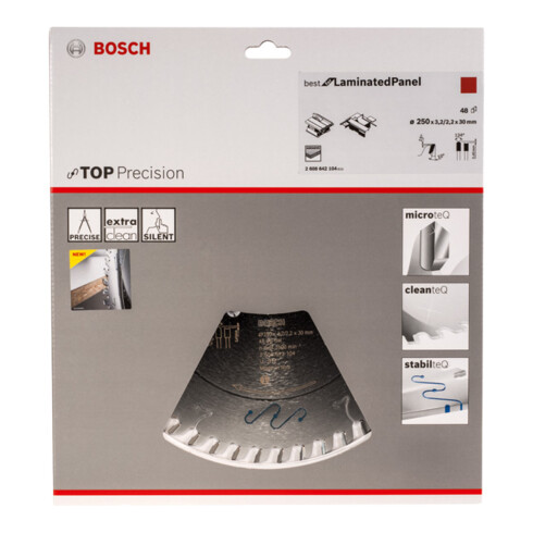Bosch Kreissägeblatt Best Kunststoff Für horizontale/vertikale Format- und Tischkreissägen 30 mm 3.2 mm