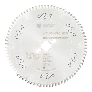 Bosch Kreissägeblatt Best Kunststoff Für horizontale/vertikale Format- und Tischkreissägen 30 mm 3.2 mm
