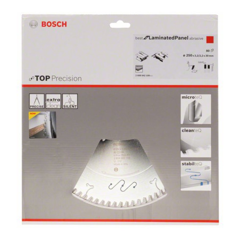 Bosch Kreissägeblatt Best Kunststoff Für horizontale/vertikale Format- und Tischkreissägen 30 mm 3.2 mm