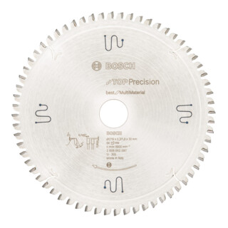 Bosch Kreissägeblatt Top Precision Best for Multi Material 216 x 30 x 2,3 mm 64