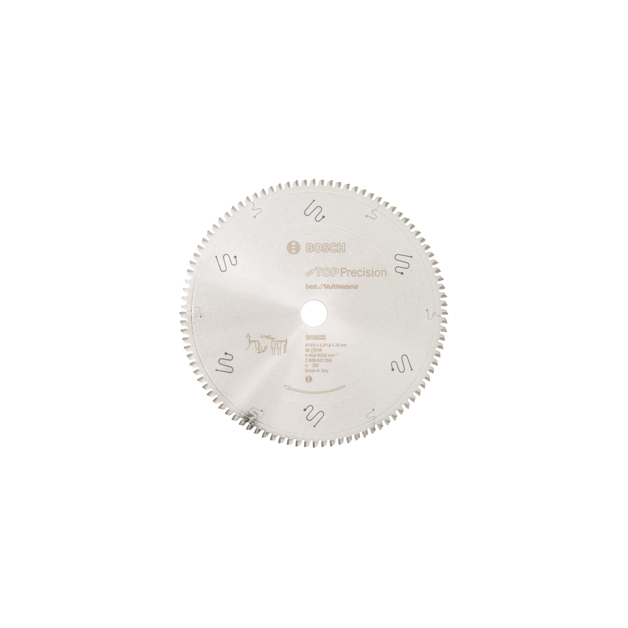 Bosch Kreissägeblatt Top Precision Best for Multi Material 305 x 30 x 2,3 mm 96