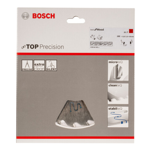 Bosch Kreissägeblatt Best Holz Für Tauch- und Handkreissägen 20 mm 1.8 mm 165 mm