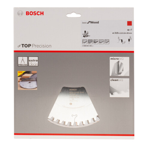 Bosch Kreissägeblatt Top Precision Holz Für Kapp-, Gehrungs- und Paneelkreissägen