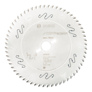 Bosch Kreissägeblatt Best Holz Für horizontale/vertikale Format- und Tischkreissägen 30 mm