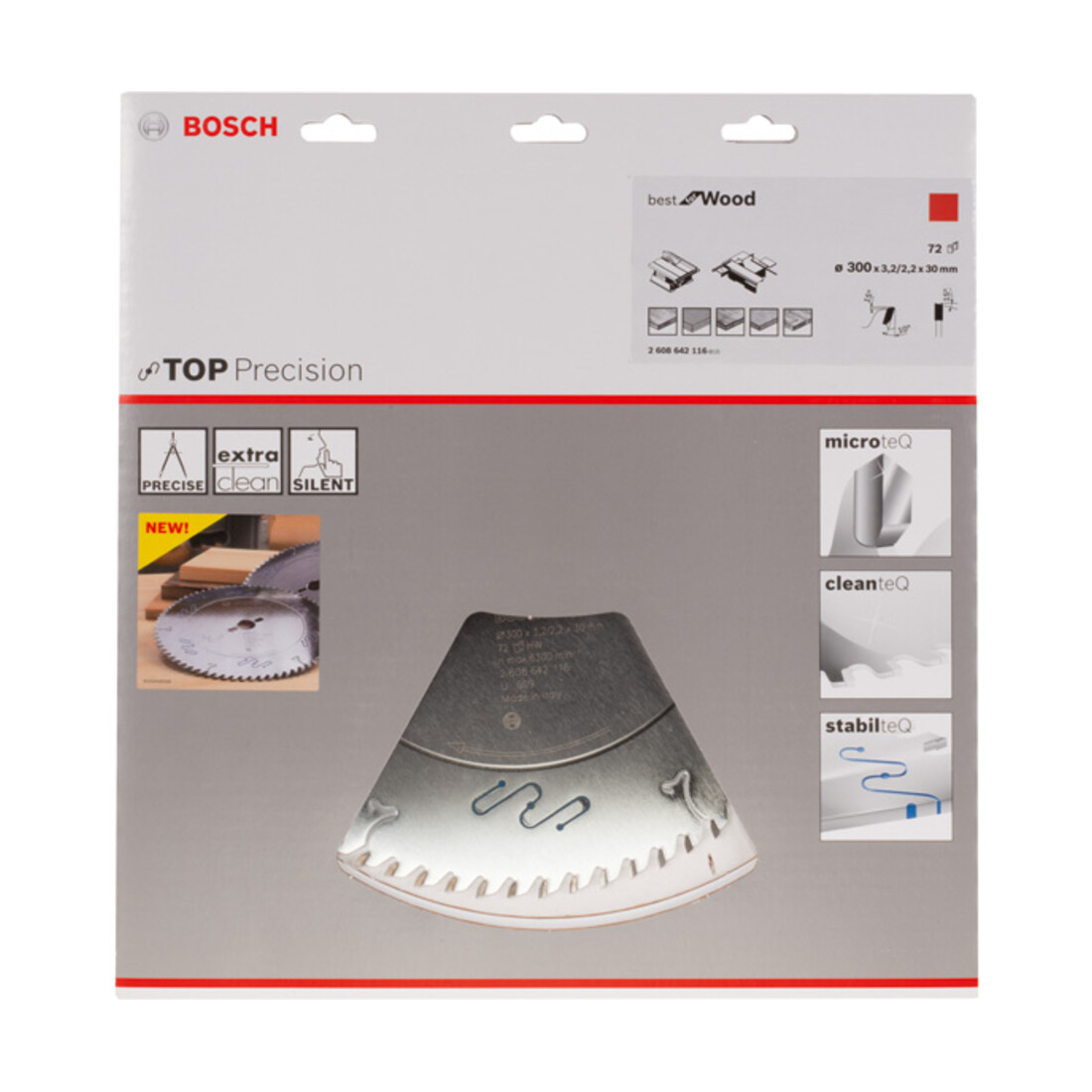 Bosch Kreissägeblatt Top Precision Best for Wood 300 x 30 x 3,2 mm 72