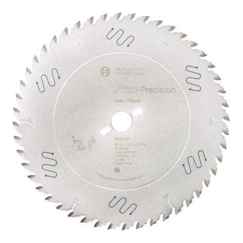 Bosch Kreissägeblatt Top Precision Best for Wood 315 x 30 x 3,2 mm 48