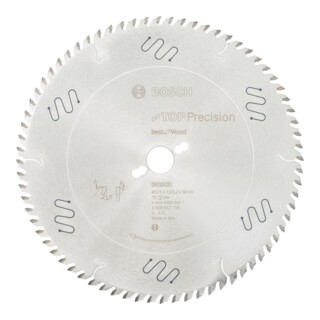 Bosch Kreissägeblatt Top Precision Best for Wood 315 x 30 x 3,2 mm 72
