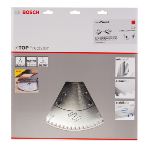 Bosch Kreissägeblatt Top Precision Best for Wood 350 x 30 x 3,5 mm 84