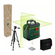 Bosch Kreuzlinien-Laser AdvancedLevel 360 Set, Stativ TT 150, eCommerce-Karton