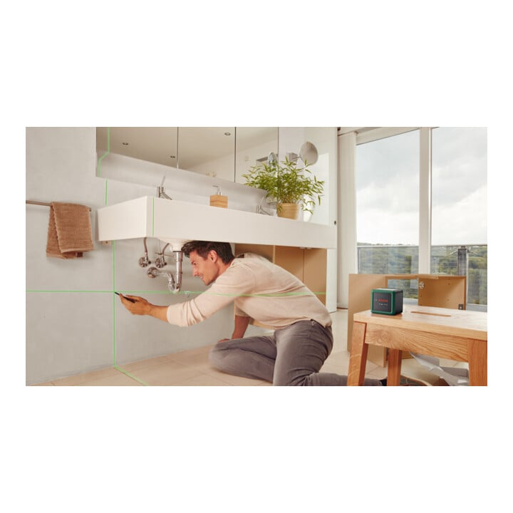 Bosch Kreuzlinien-Laser Quigo Green, eCommerce-Karton