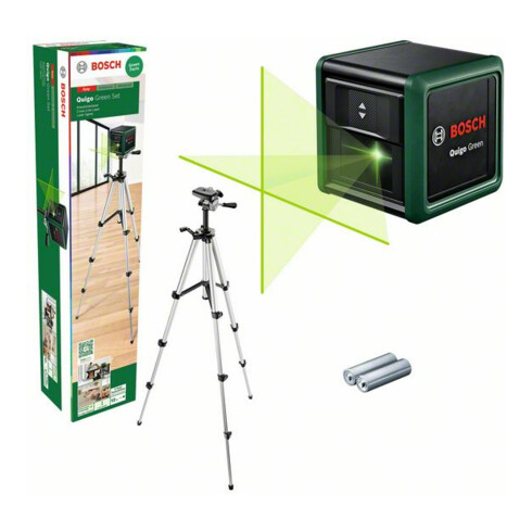 Bosch Kreuzlinien-Laser Quigo Green Set Karton