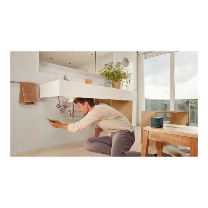 Bosch Kreuzlinien-Laser Quigo Green Set Karton
