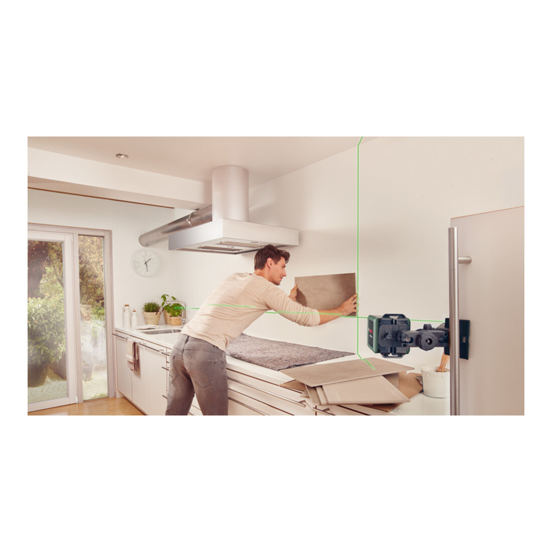 Bosch Kreuzlinien-Laser Quigo Green Set Karton