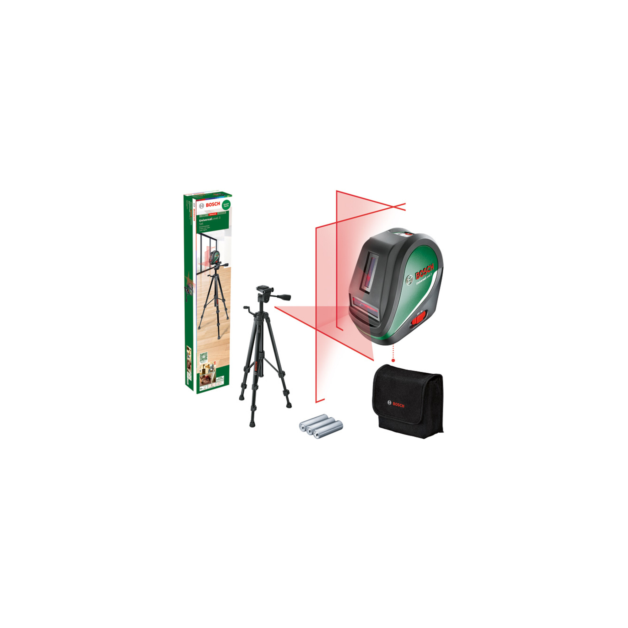 BOSCH Kreuzlinien-Laser UniversalLevel 3 Set