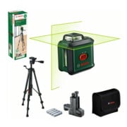 Bosch Kreuzlinien-Laser UniversalLevel 360 Premium-Set, Stativ TT 150, Universalklemme
