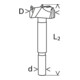 Bosch kunstboor HM 30 x 90 mm d 8 mm