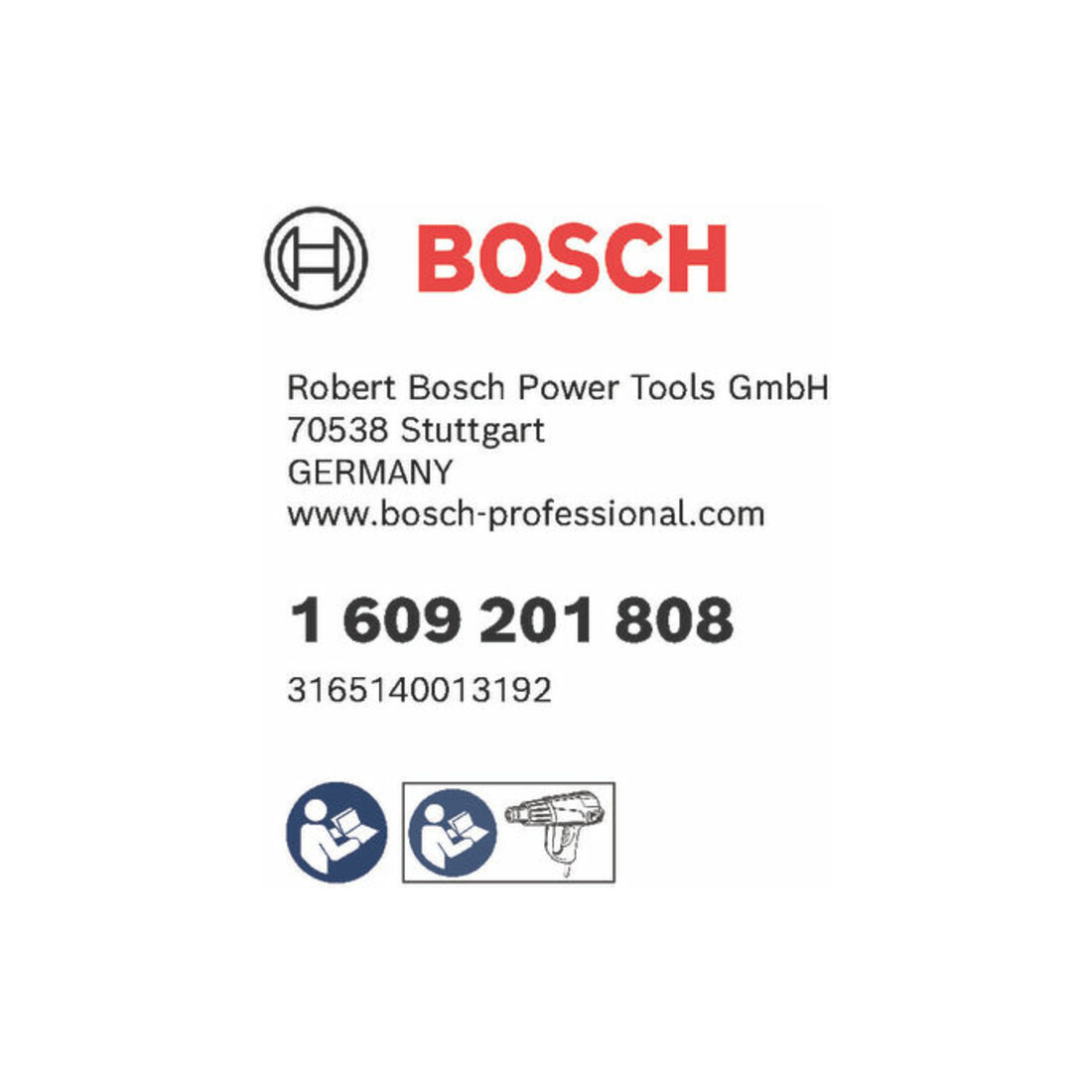 Bosch Kunststoffschweißdraht 225 mm 4 mm Hart-PVC