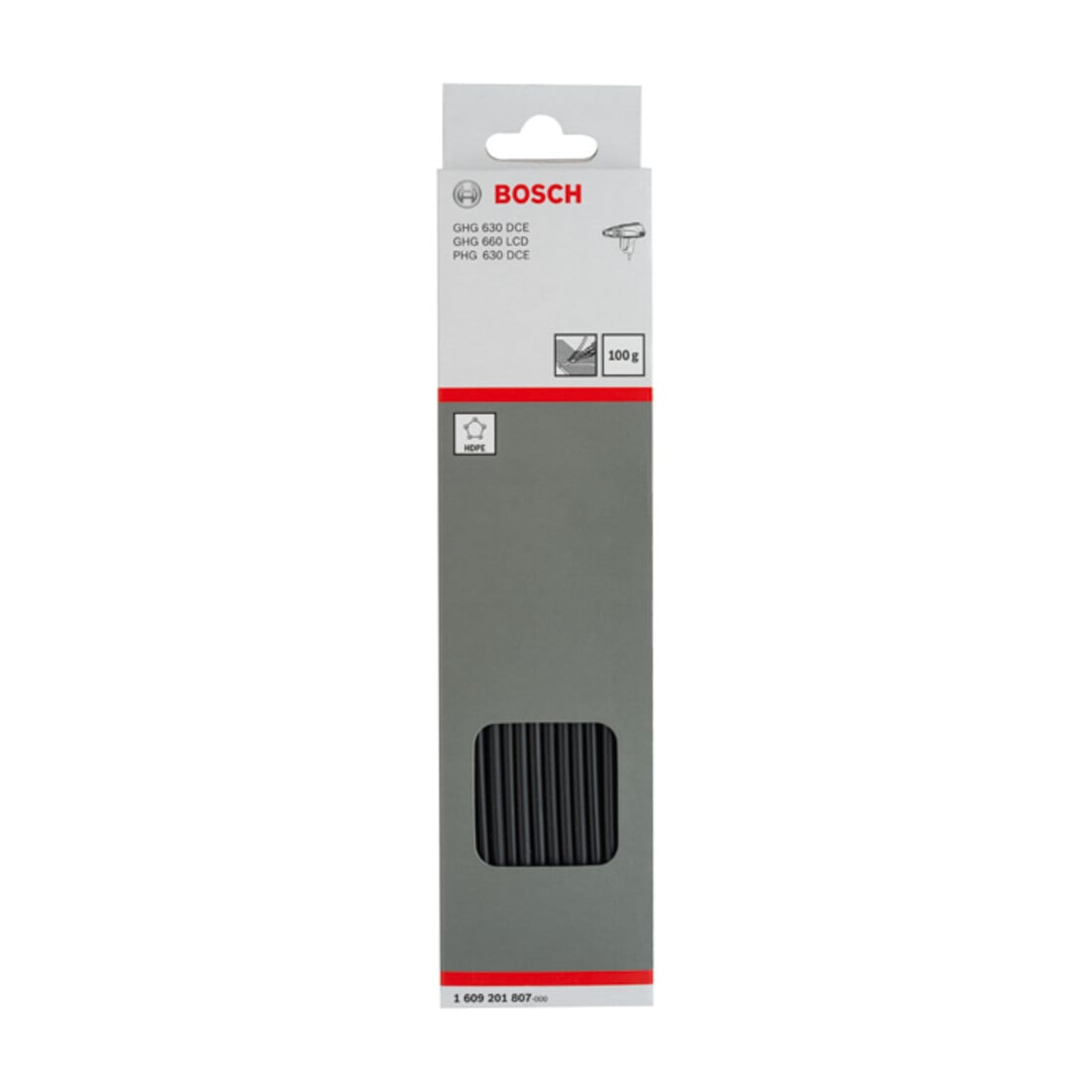 Bosch Kunststoffschweißdraht 225 mm 4 mm Polyethylen (HDPE) schwarz