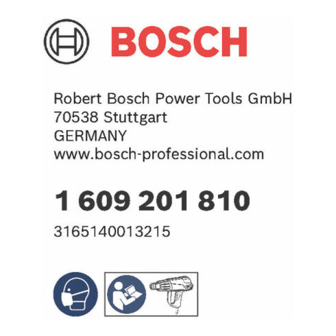 Bosch Kunststoffschweißdraht 225 mm 4 mm Polypropylen (PP) Grau