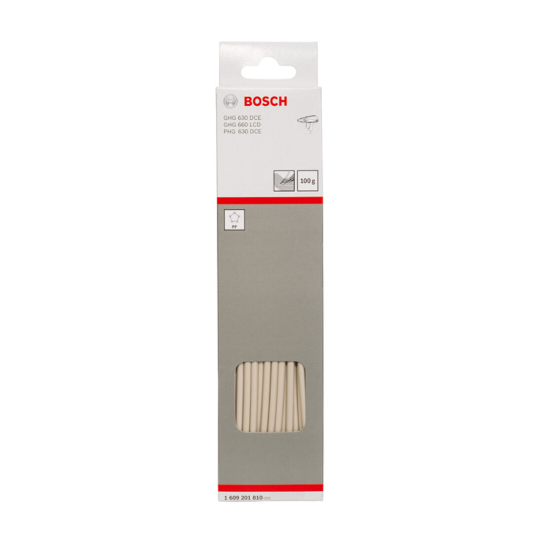 Bosch Kunststoffschweißdraht 225 mm 4 mm Polypropylen (PP) Grau