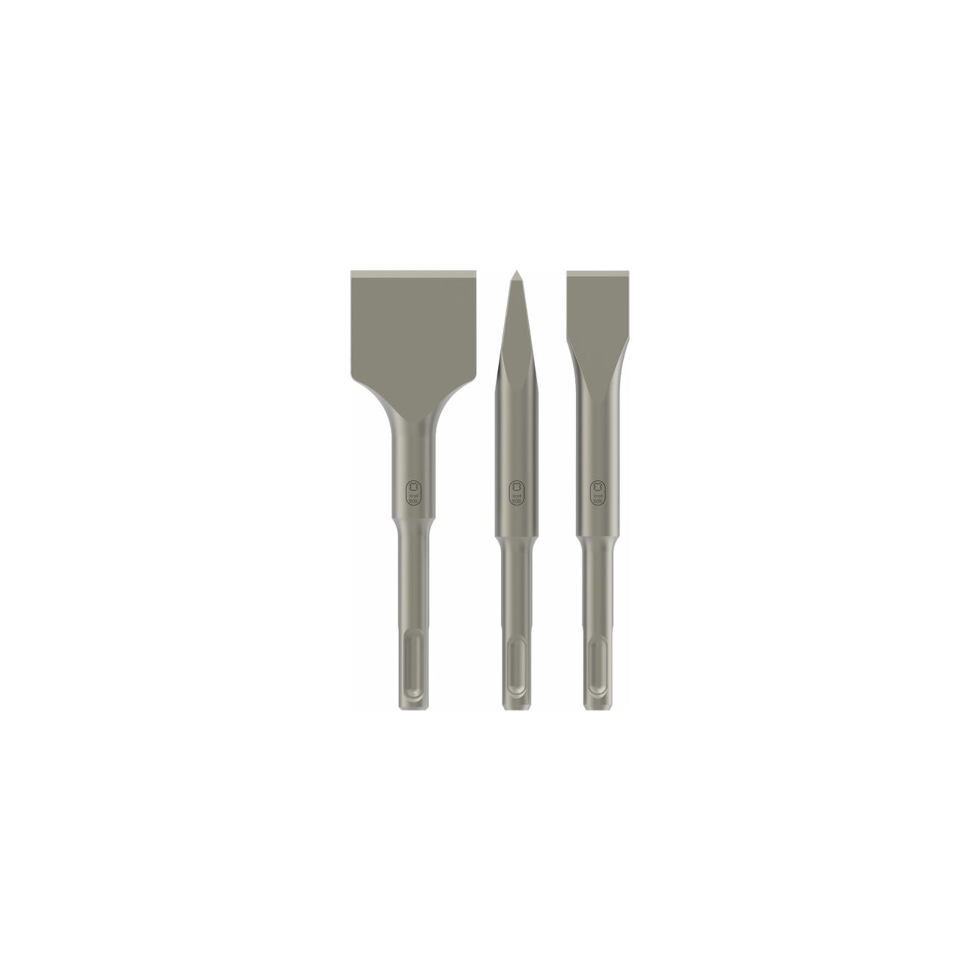 Bosch Kurzmeißel-Set mit SDS plus, 3-teilig, 140, 140 x 20 und 140 x 40 mm