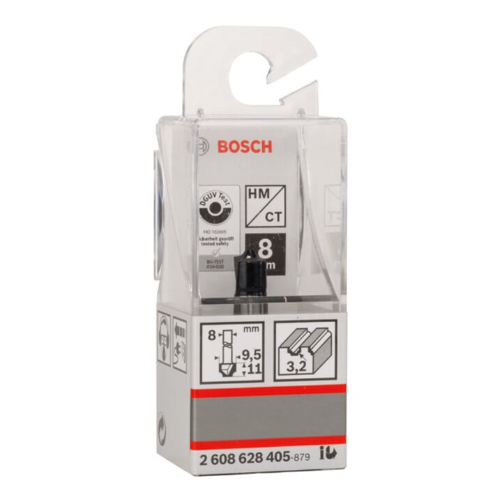 Bosch kwartrondfrees 8 mm R1 3,2 mm D 9,5 mm L 10,2 mm G 41 mm