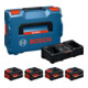 Bosch L-BOXX Accu/Lader Set 2x EXBA18V-55 + 2x EXBA18V-80 + EXAL18V2-320; C-1