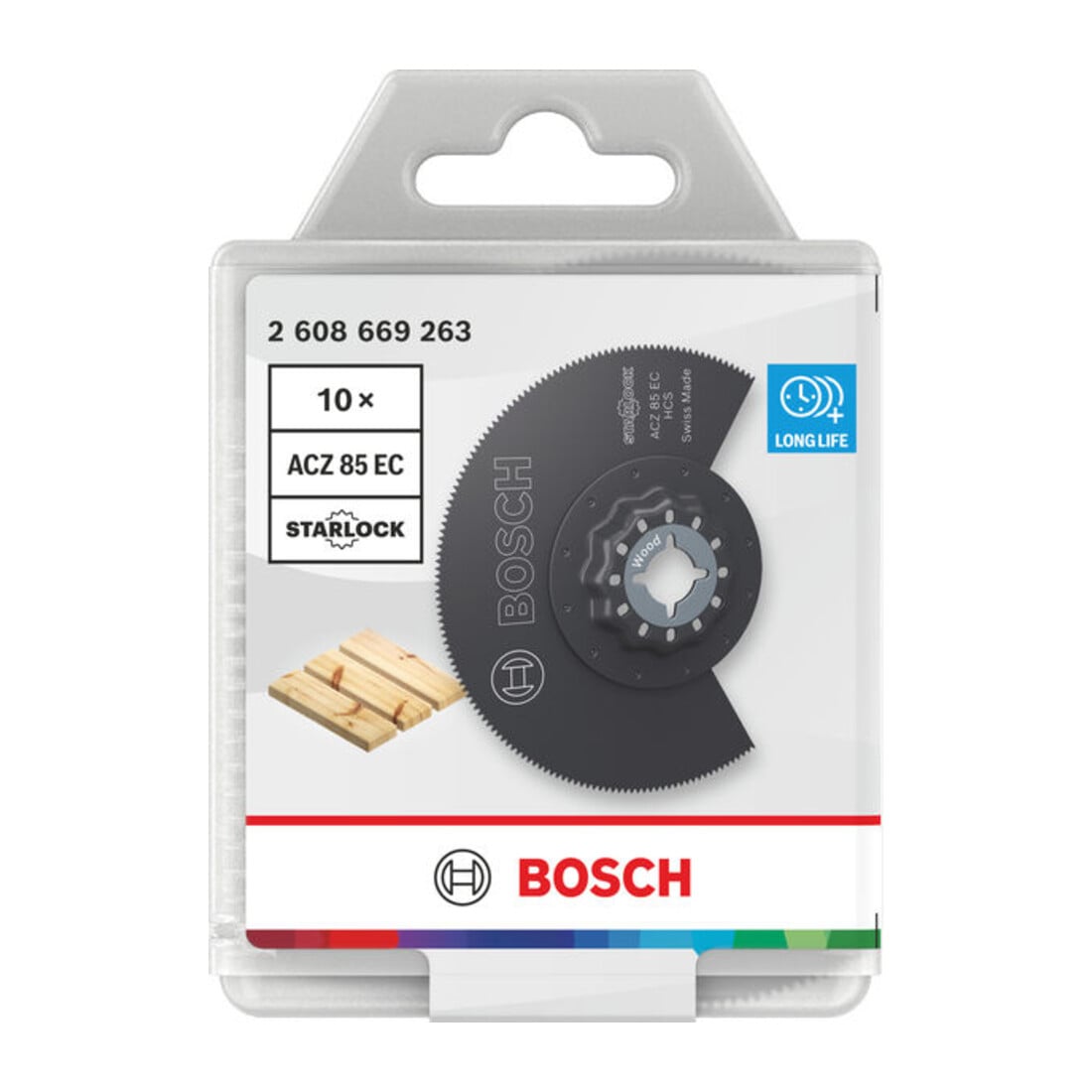 Bosch Lama a segmenti per legno ACZ 85 EC, Starlock, 85 mm, 10 pezzi