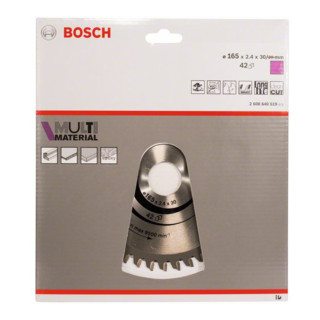 Bosch Lama circolare Standard Universal, per seghe a taglio trasversale, a gattuccio, per pannelli 30mm