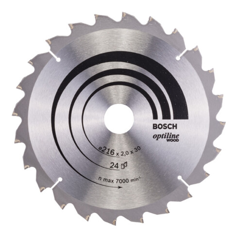 Bosch Lama circolare Optiline for Wood per seghe e troncatrici 216x30x2,0mm 24