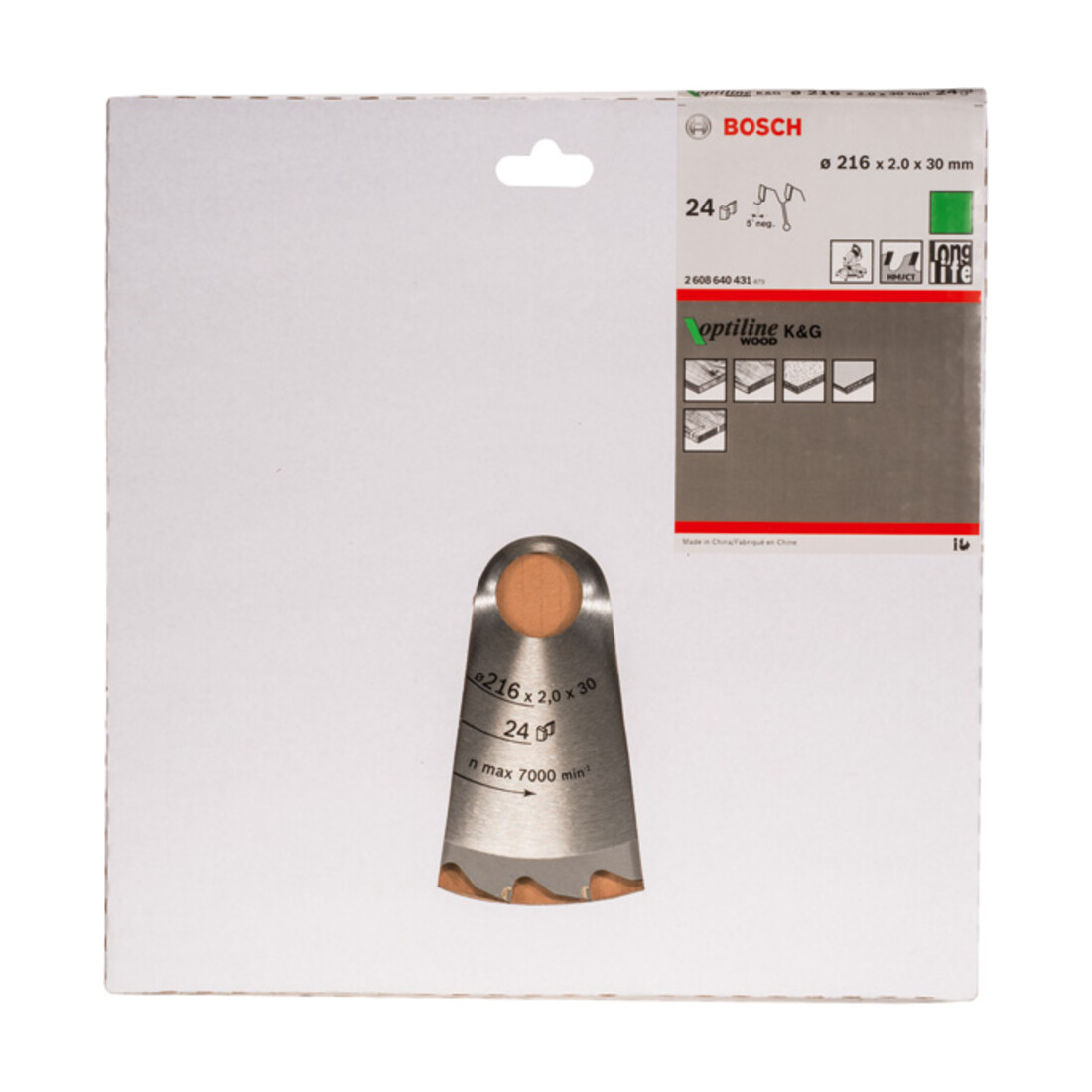 Bosch Lama circolare Optiline for Wood per seghe e troncatrici 216x30x2,0mm 24