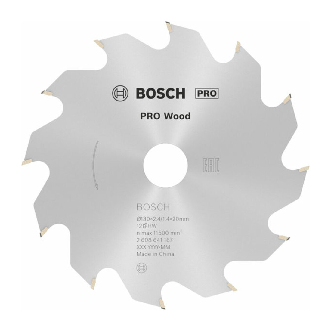 Bosch Lama circolare Optiline Wood, per seghe circolari manuali, 130x20/16x2,4mm, 12