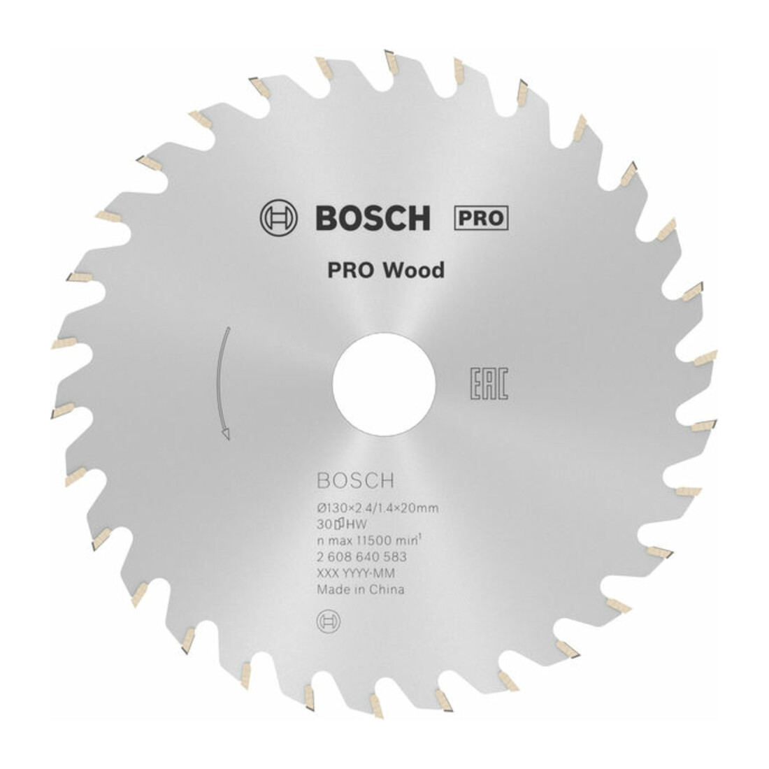 Bosch Lama circolare Optiline Wood, per seghe circolari manuali, 130x20/16x2,4mm 30
