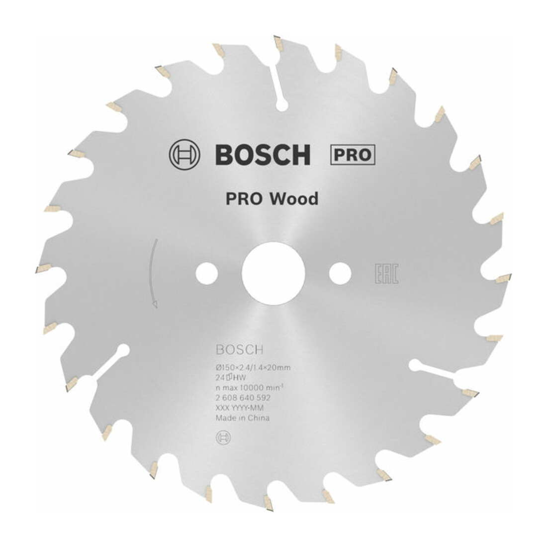 Bosch Lama circolare Optiline Wood, per seghe circolari manuali, 150x20/16x2,4mm 24