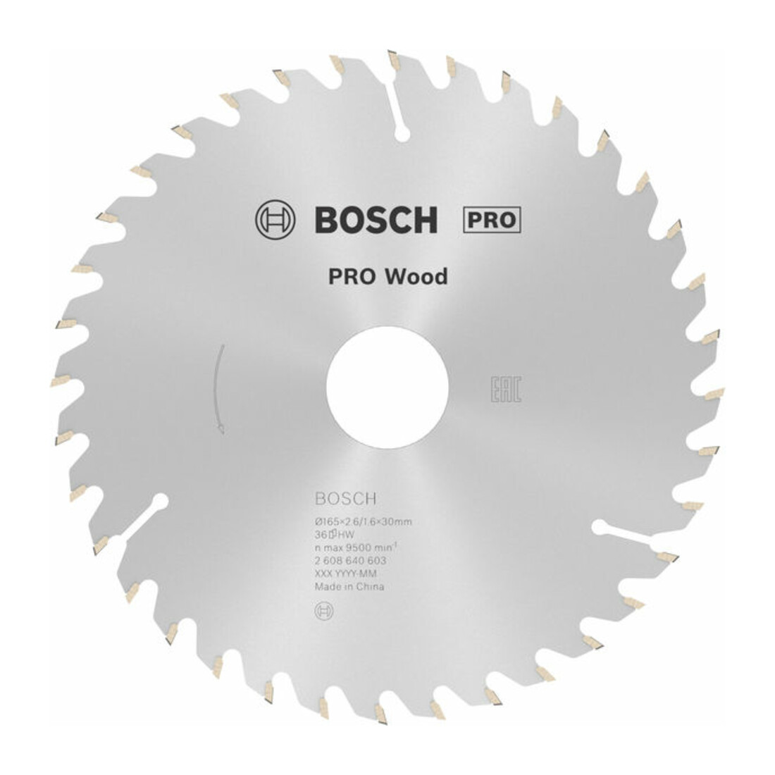 Bosch Lama circolare Optiline Wood, per seghe circolari manuali, 165x30x2,6mm 36