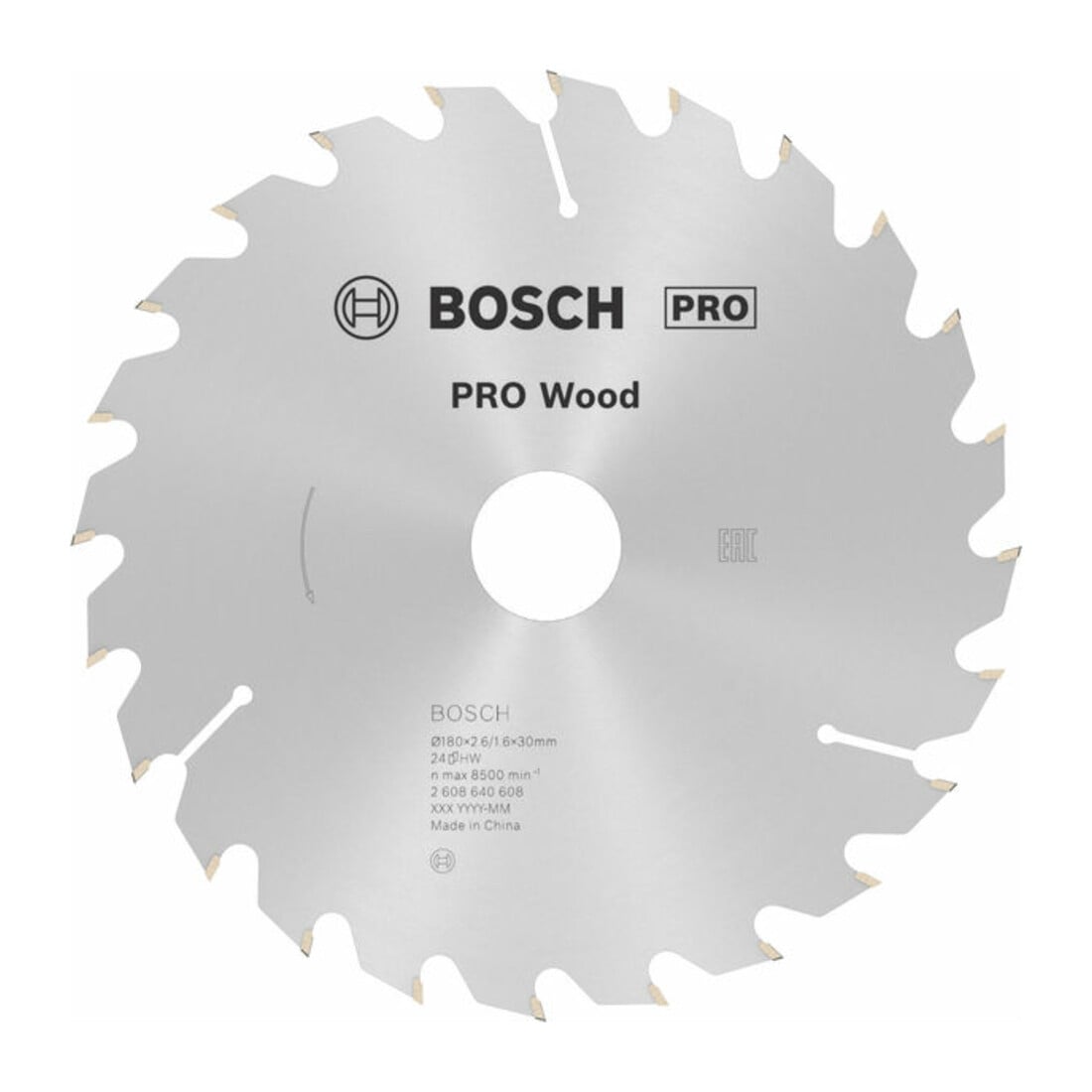 Bosch Lama circolare Optiline Wood, per seghe circolari manuali, 180x30/20x2,6mm 24