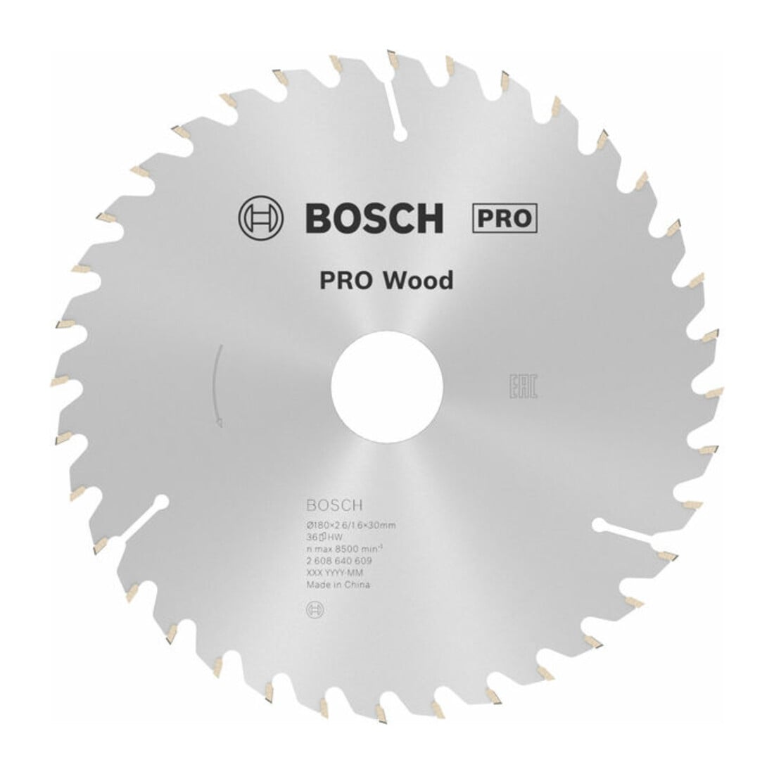 Bosch Lama circolare Optiline Wood, per seghe circolari manuali, 180x30/20x2,6mm 36