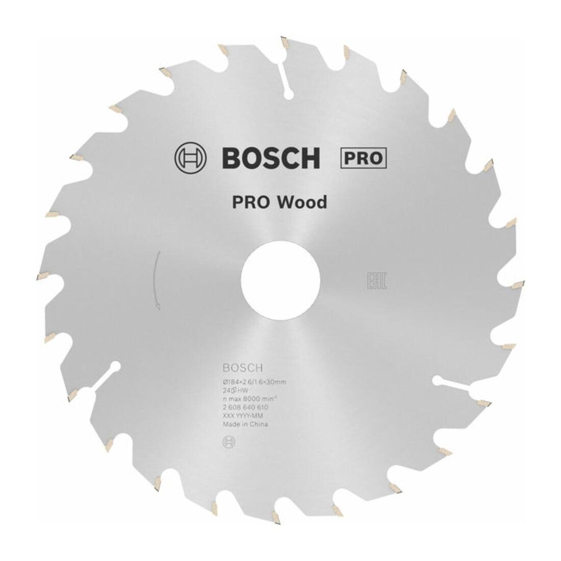 Bosch Lama circolare Optiline Wood, per seghe circolari manuali, 184x30x2,6mm 24
