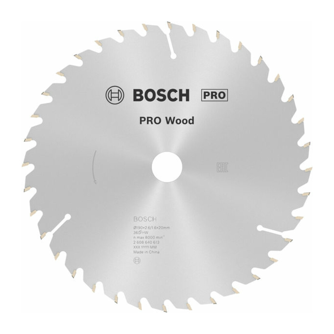 Bosch Lama circolare Optiline Wood, per seghe circolari manuali, 190x20/16x2,6mm 36