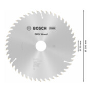 Bosch Lama circolare Optiline Wood, per seghe circolari manuali, 200x30x2,8mm 48-4