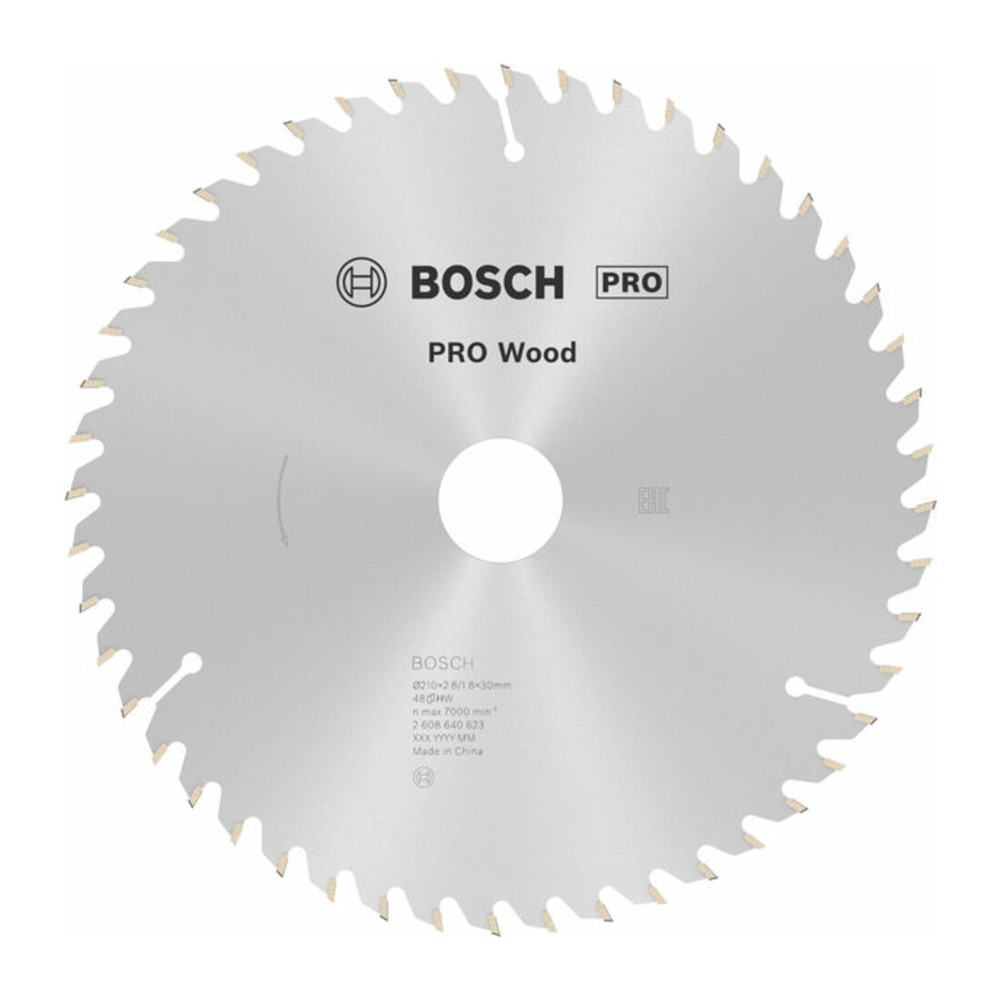 Bosch Lama circolare Optiline Wood, per seghe circolari manuali, 210x30x2,8mm 48