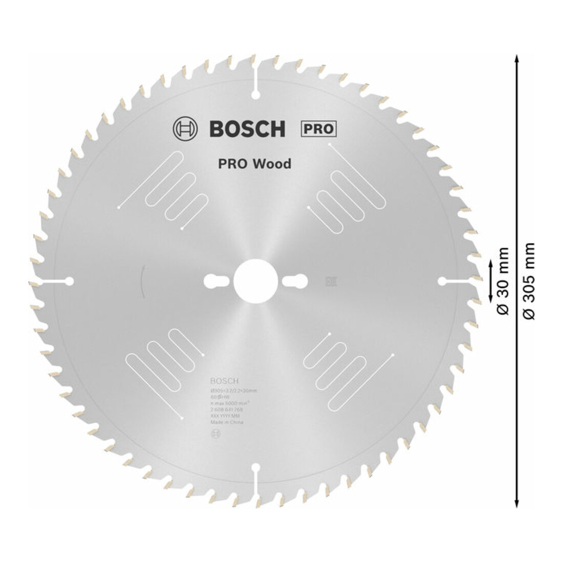 Bosch Lama circolare Optiline Wood, per seghe e troncatrici 305x30x3,2mm 60
