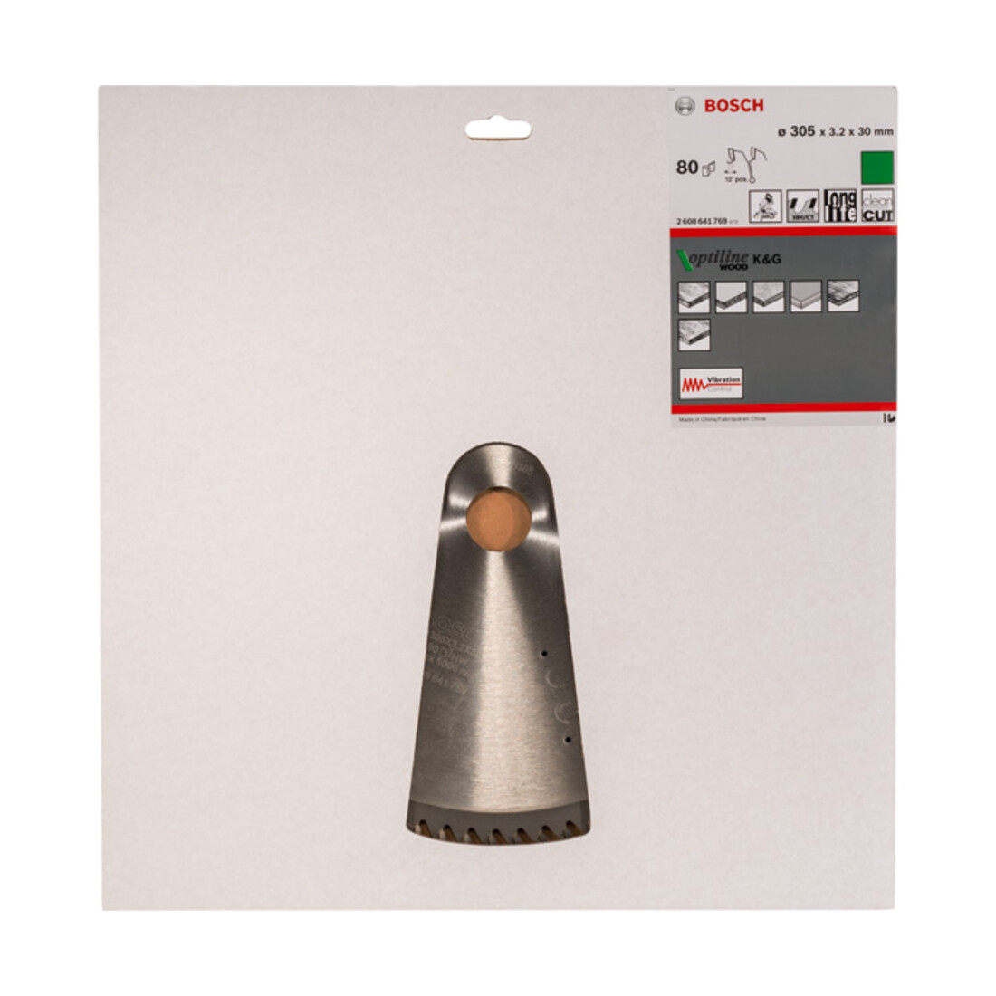 Bosch Lama circolare Optiline Wood, per seghe e troncatrici 305x30x3,2mm 80