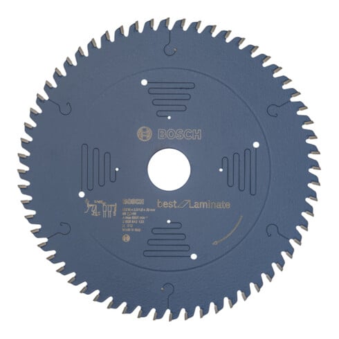 Bosch Lama circolare per sega Best for Laminate, 216x30x2,5mm 60