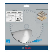 Bosch Lama circolare per sega Construct Wood, 190x20/16x2,6mm 12-5