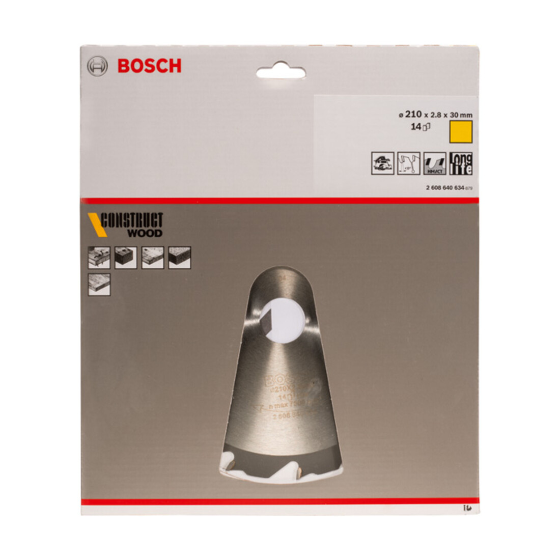 Bosch Lama circolare per sega Construct Wood, 210x30x2,8mm 14