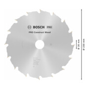Bosch Lama circolare per sega Construct Wood, 230x30x2,8mm 16-5
