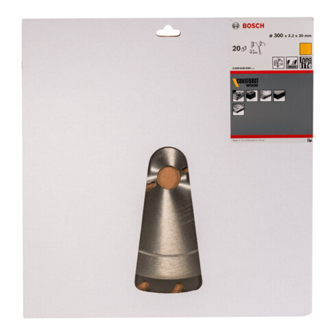 Bosch Lama circolare per sega Construct Wood, 300x30x3,2mm 20